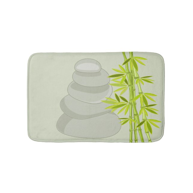 Tapis De Bain Pierres de bambou et de zen (Devant)
