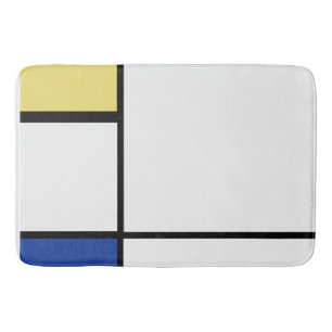 Tapis De Bain Piet Mondrian - Composition Abstrait géométrique