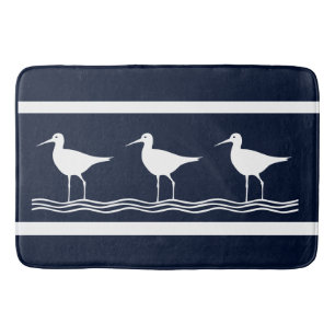 Tapis De Bain Pince de sable blanc marine douce