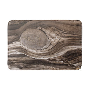 Tapis De Bain Pinceau de pin rustique - Texture naturelle Photog
