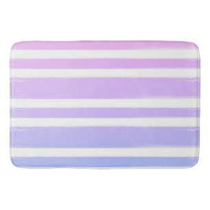 Tapis De Bain Pinceau peinture rose pastel bleu violet