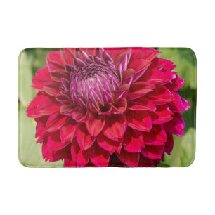 Tapis De Bain Pink Dahlia Flower Photographie, Beauté canadienne
