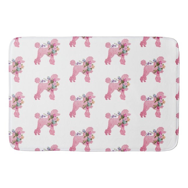 Tapis De Bain Pink French Poodle accent (Devant)
