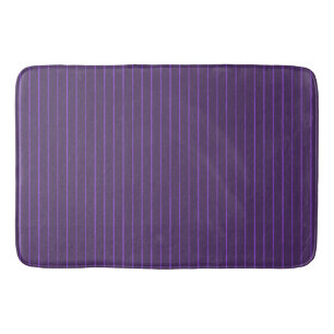 Tapis De Bain Pinstripes pourpres