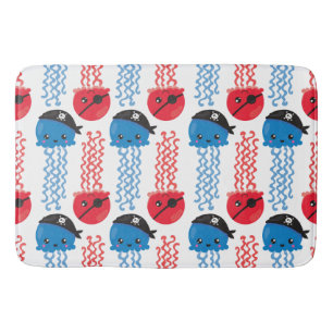 Tapis De Bain Pirate Jellyfish, Motif de méduses, Sea Animaux