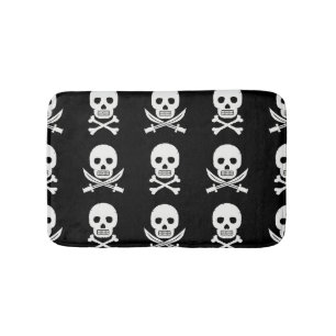Tapis De Bain Pirate Skuls Crossbones Motif sans couture