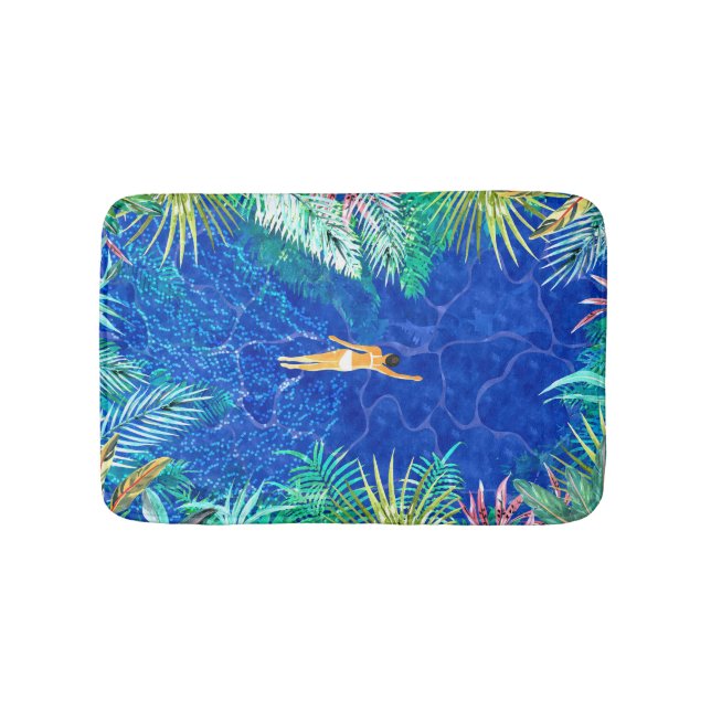 Tapis De Bain Piscine tropicale (Devant)