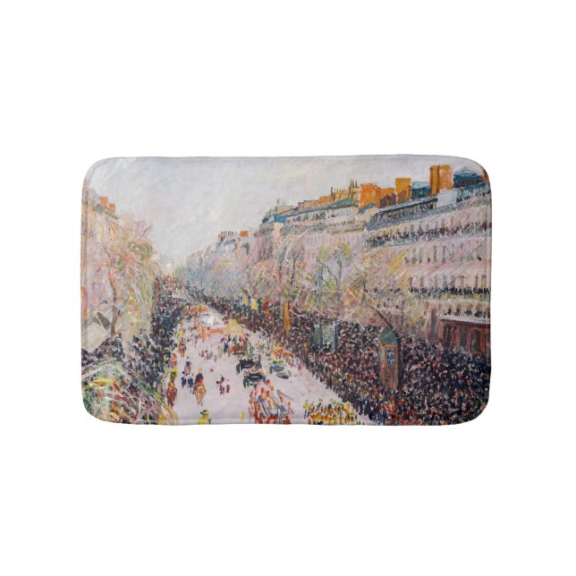 Tapis De Bain Pissarro - Montmartre, Mardi Gras sur le boulevard (Devant)