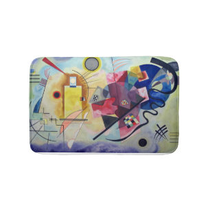 Tapis De Bain PixDezines Kandinsky 1925/jaune/rouge/bleu