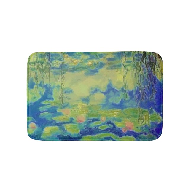 Tapis De Bain PixDezines monet lys étang à giverny (Devant)