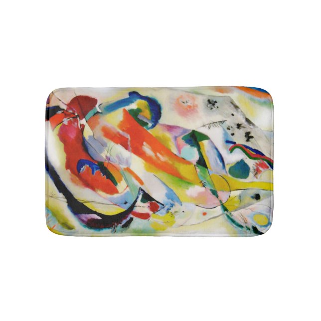 Tapis De Bain PixDezines panneau abstrait Kandinsky 1914 (Devant)