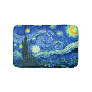 Tapis De Bain PixDezines van gogh étoile nuit/st. rémy