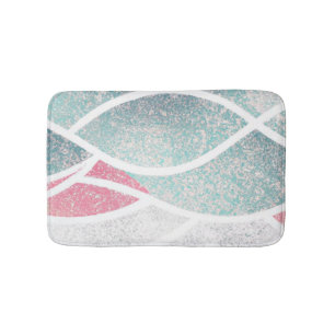 Tapis De Bain Plage/côte vagues abstraites