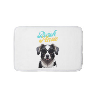 Tapis De Bain Plage et Chiens