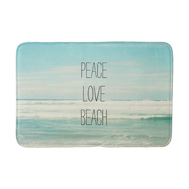 Tapis De Bain Plage Peace Love (Devant)