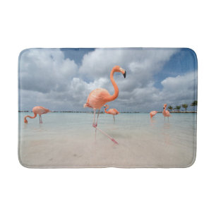 Tapis De Bain Plages tropicales   Flamants roses Beach, Aruba