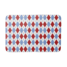 Plaid rouge et bleu