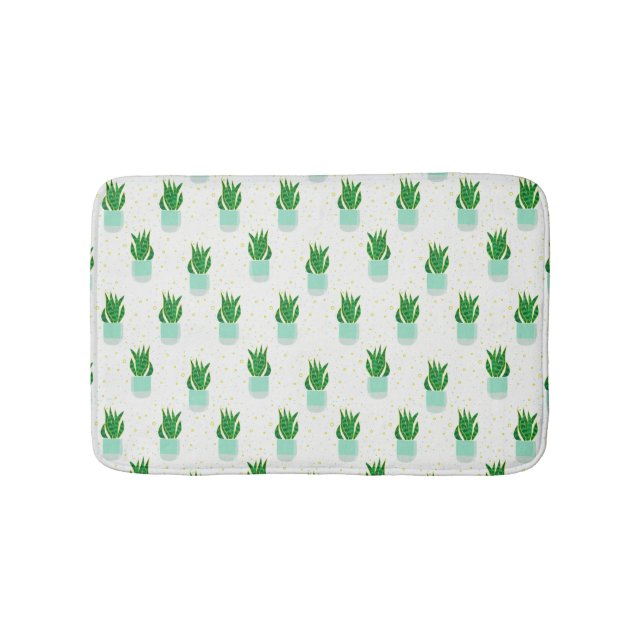 Tapis De Bain Plante de serpent Sansevieria Pot Imprimer (Devant)