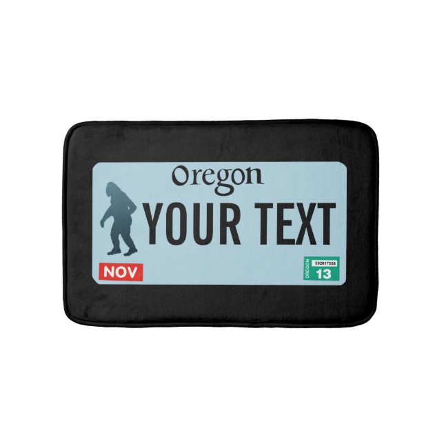 Tapis De Bain Plaque de licence Oregon Sasquatch (Devant)