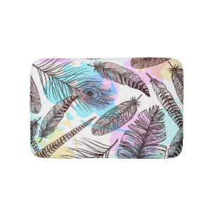 Tapis De Bain Plume de paon