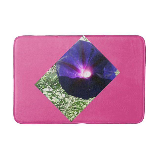 Tapis De Bain Plutôt rose et violet chaud Floral (Devant)