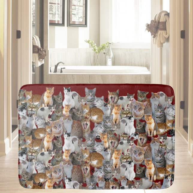 Tapis De Bain Point de rencontre des chats - mignon (Créateur téléchargé)