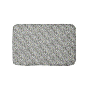 Tapis De Bain Points blancs doux de pastel de texture de roche