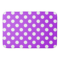 Points blancs sur violet vif