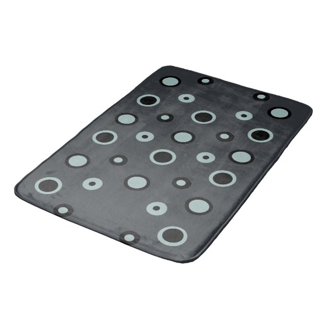 Tapis De Bain Points charbon et cendres (Angle)
