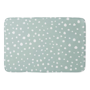 Tapis De Bain Points Dalmatiens verts, Points Dalmatiens, Pots D
