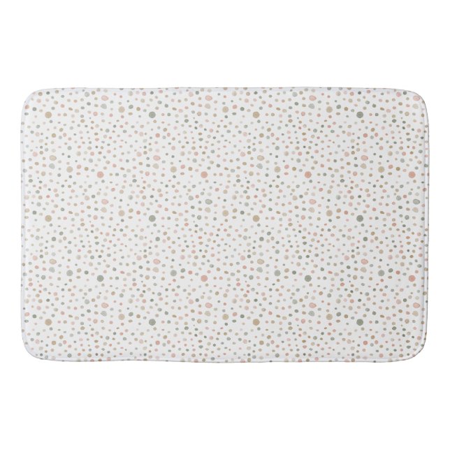 Tapis De Bain Points d'aquarelle Mandy Confetti (Devant)