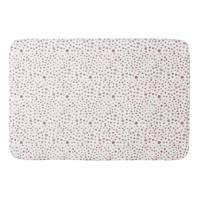 Tapis De Bain Points d'aquarelle Ruby Confetti (Devant)