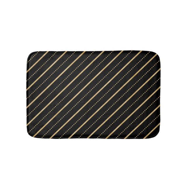 Tapis De Bain Points et bandes brillants (Devant)
