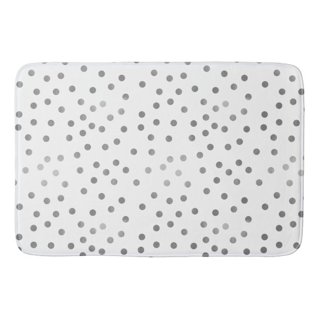 Tapis De Bain Pois argenté (Devant)