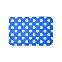 Pois blancs sur bleu royal