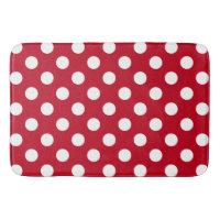 Pois blancs sur rouge