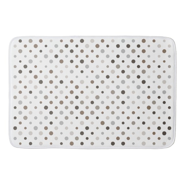 Tapis De Bain Pois neutres irréguliers (Devant)