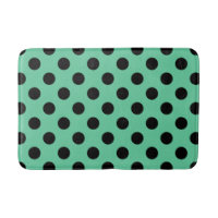Pois noirs sur vert menthe