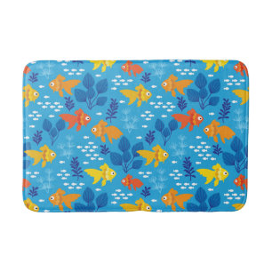 Tapis De Bain Poisson d'or dans l'aquarium