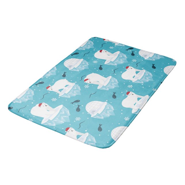 Tapis De Bain Polar Bear Party (Angle)