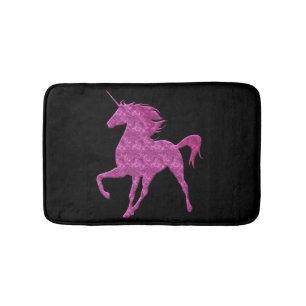 Tapis De Bain Pompe rose Unicorne Mat de bain