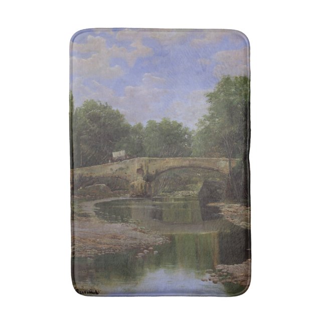 Tapis De Bain Pont sur une rivière (par Santiago Rusiñol) (Devant (Vertical))