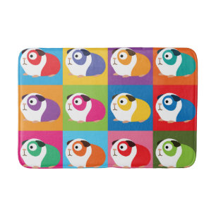 Tapis De Bain Pop Art Guinée Cochons
