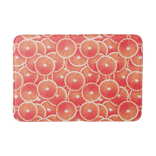 Tapis De Bain Pop Art Pink Grapefruit Slices