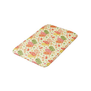 Tapis De Bain Popsicles colorés d'aquarelle