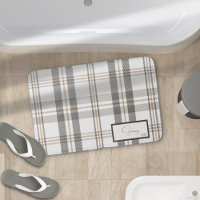Porcelaine plaqué moderne Mat de bain blanc