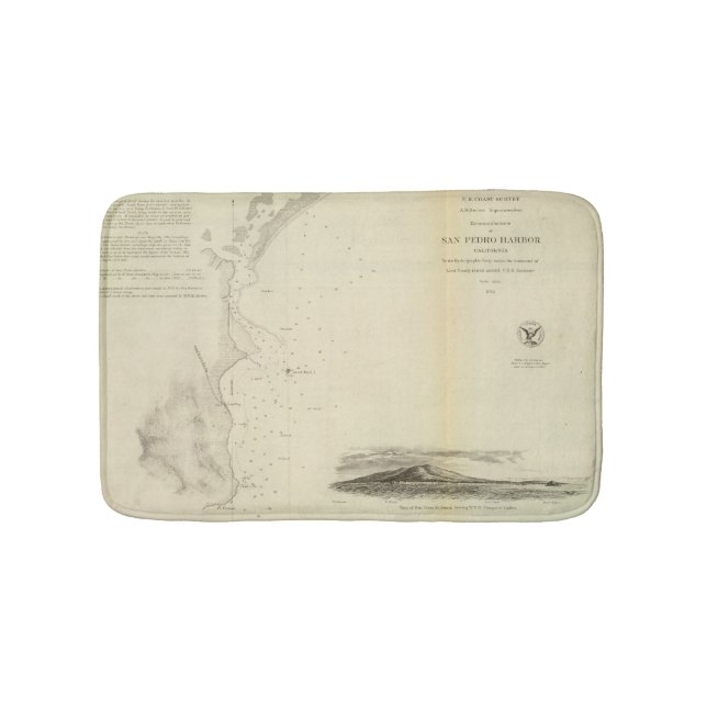 Tapis De Bain Port de San Pedro, Calif (Devant)