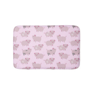 Tapis De Bain Portes et Motifs pour bébés roses mignons