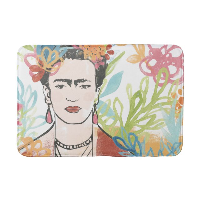 Tapis De Bain Portrait de Frida Kahlo (Devant)