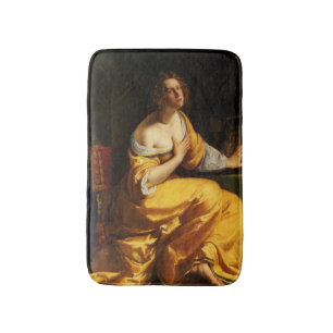 Tapis De Bain Portrait de Mary Magdalene (Artemisia Gentileschi)